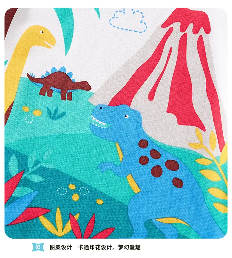 Children's Forest Cartoon T-Shirt Boys Middle Age Summer — feature 8