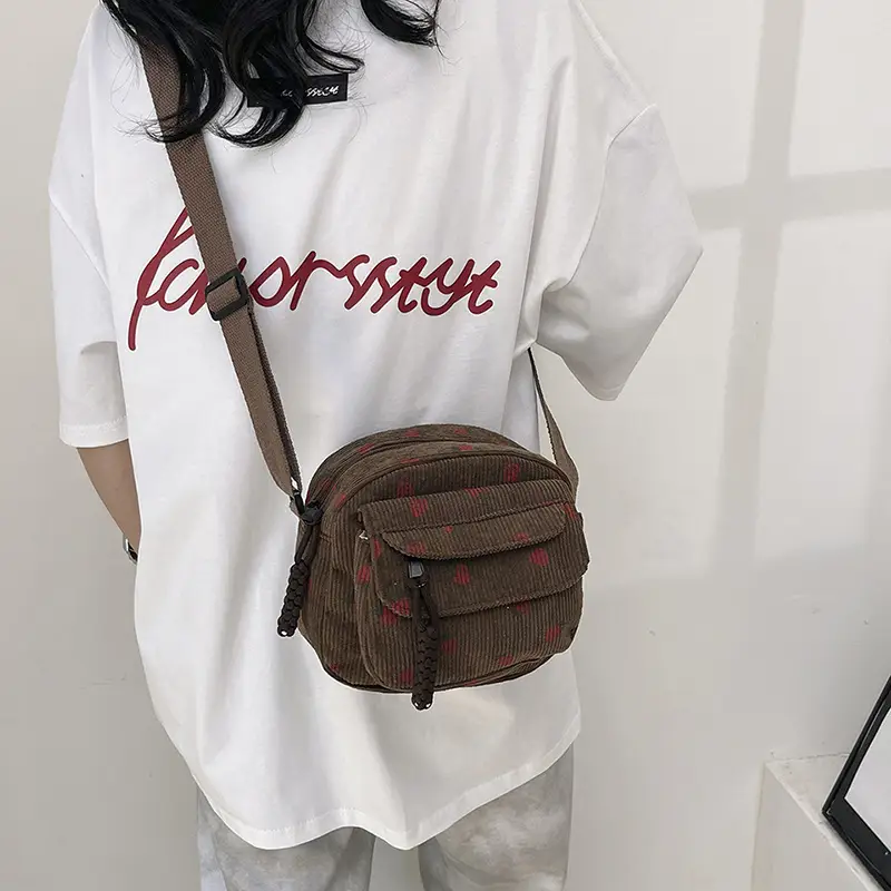 Strawberry Print Crossbody Bag for Women - Image 7