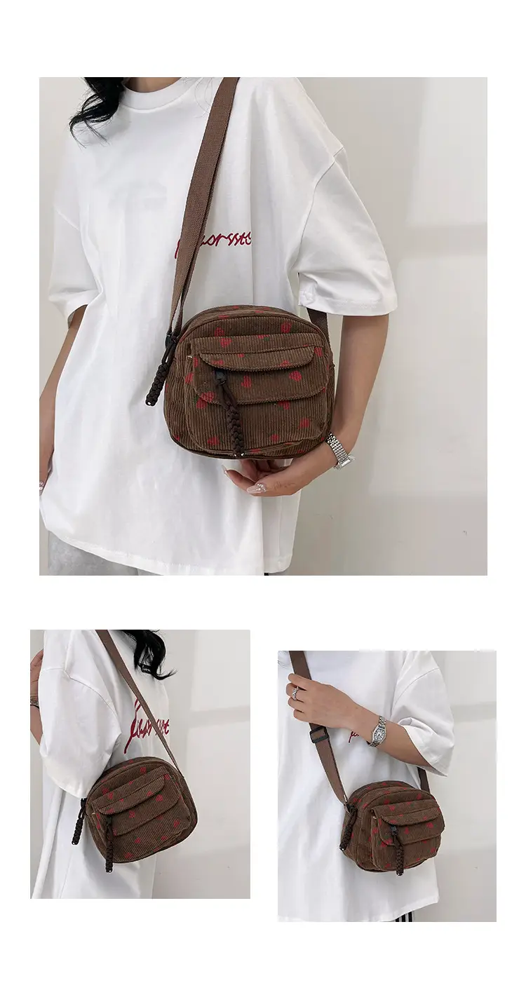 Strawberry Print Crossbody Bag for Women — feature 10