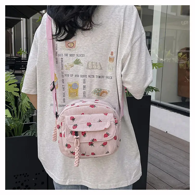 Strawberry Print Crossbody Bag for Women — feature 18