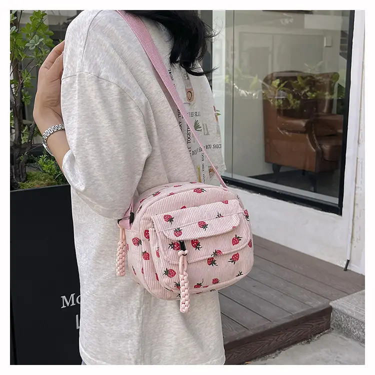 Strawberry Print Crossbody Bag for Women — feature 20
