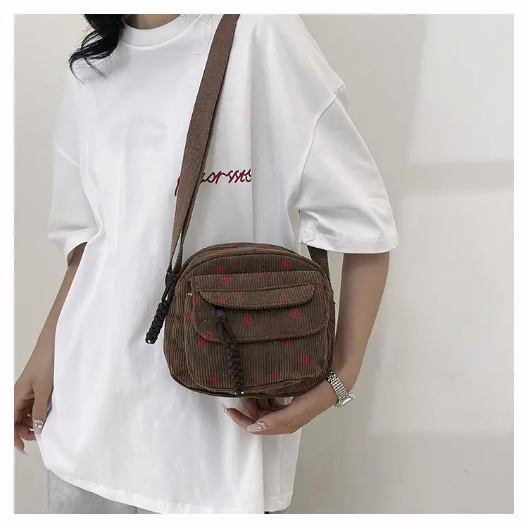 Strawberry Print Crossbody Bag for Women — feature 21