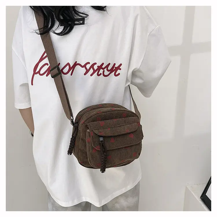 Strawberry Print Crossbody Bag for Women — feature 24