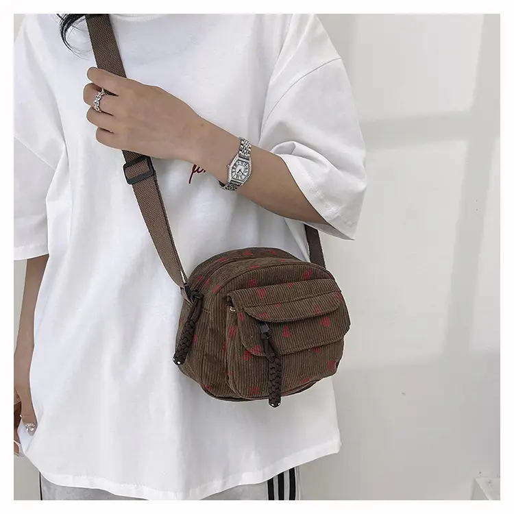 Strawberry Print Crossbody Bag for Women — feature 25