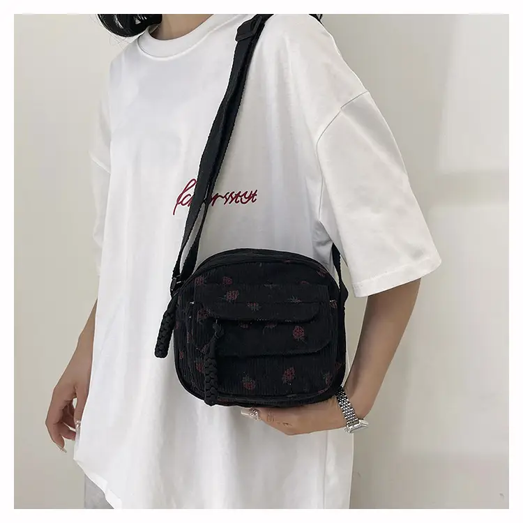 Strawberry Print Crossbody Bag for Women — feature 26