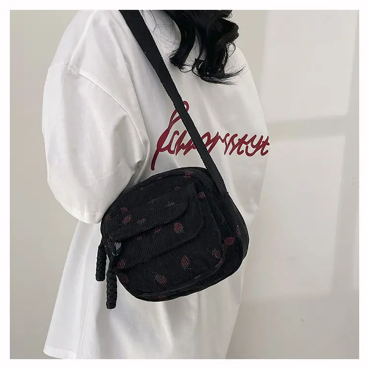 Strawberry Print Crossbody Bag for Women — feature 27
