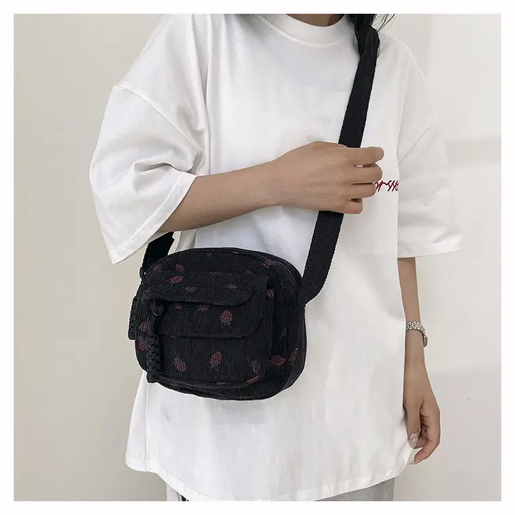Strawberry Print Crossbody Bag for Women — feature 28