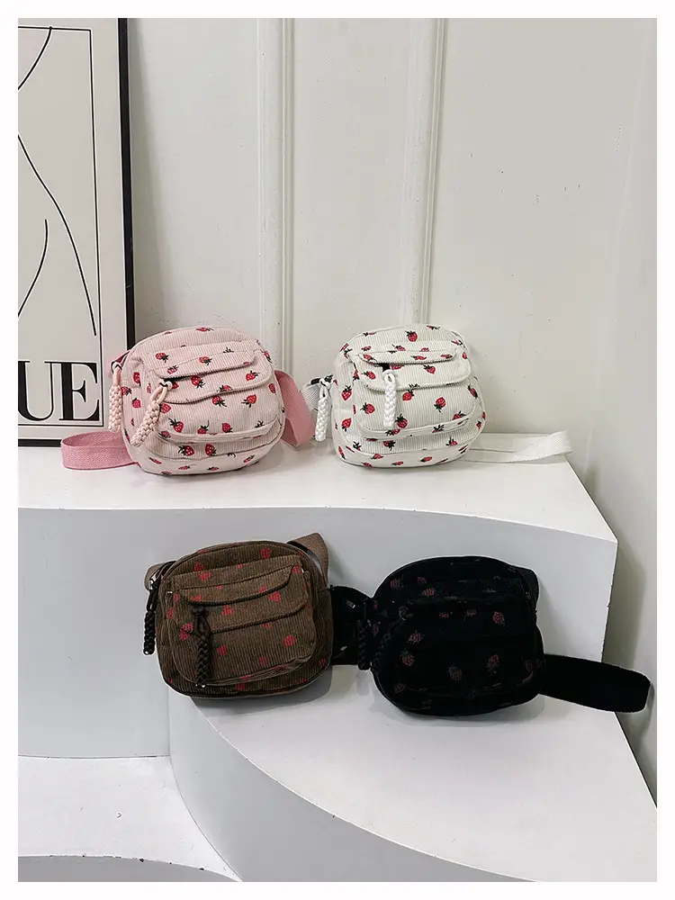 Strawberry Print Crossbody Bag for Women — feature 31