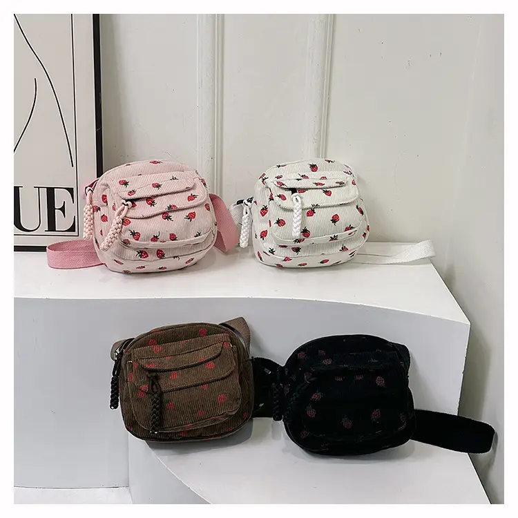 Strawberry Print Crossbody Bag for Women — feature 32