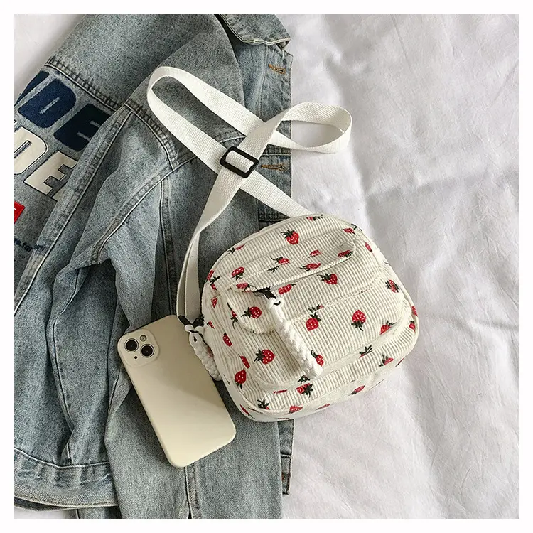 Strawberry Print Crossbody Bag for Women — feature 41