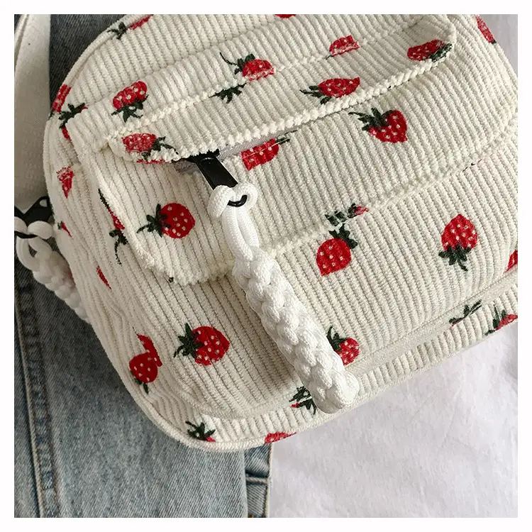 Strawberry Print Crossbody Bag for Women — feature 43