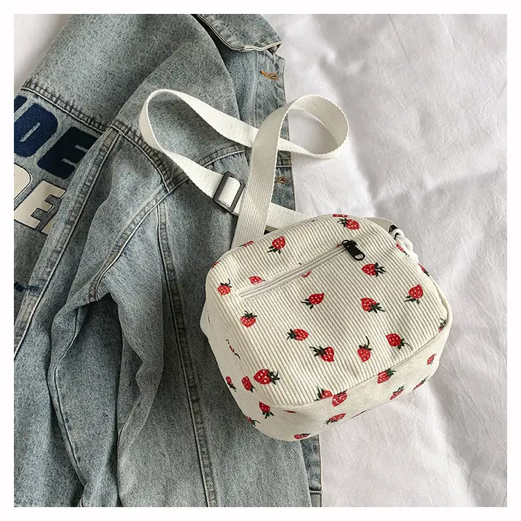 Strawberry Print Crossbody Bag for Women — feature 45