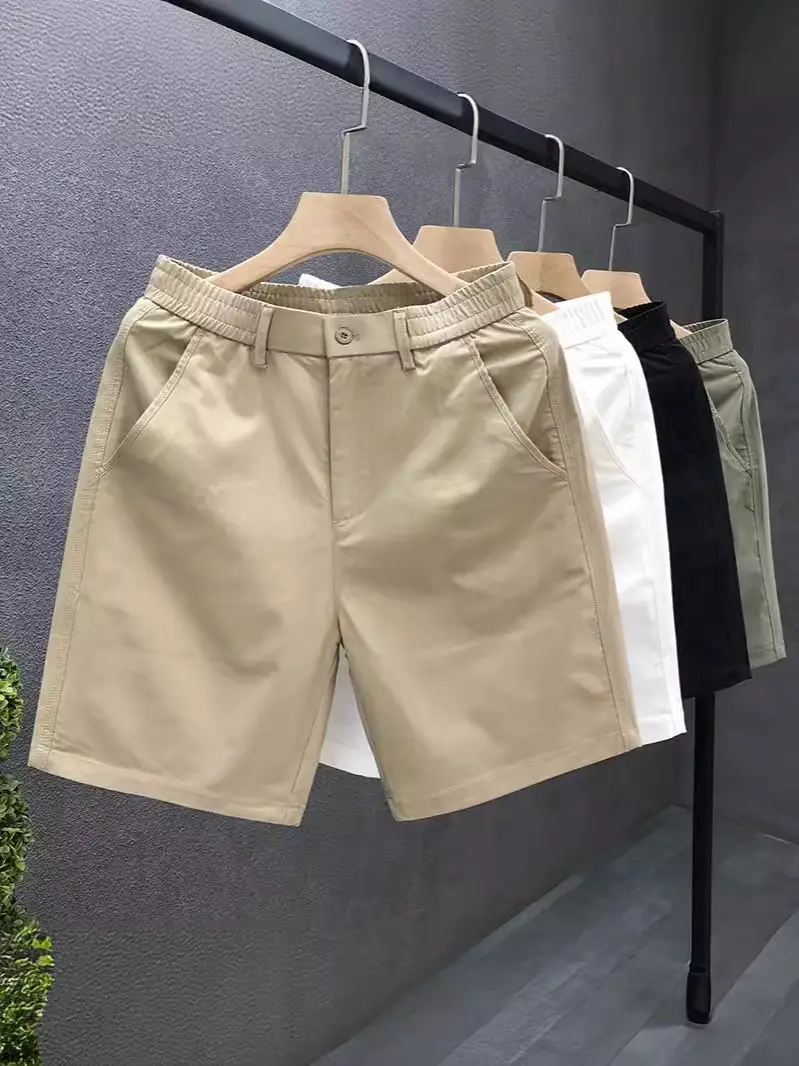 Men Summer Beige Thin Casual Shorts Five Point - Image 6