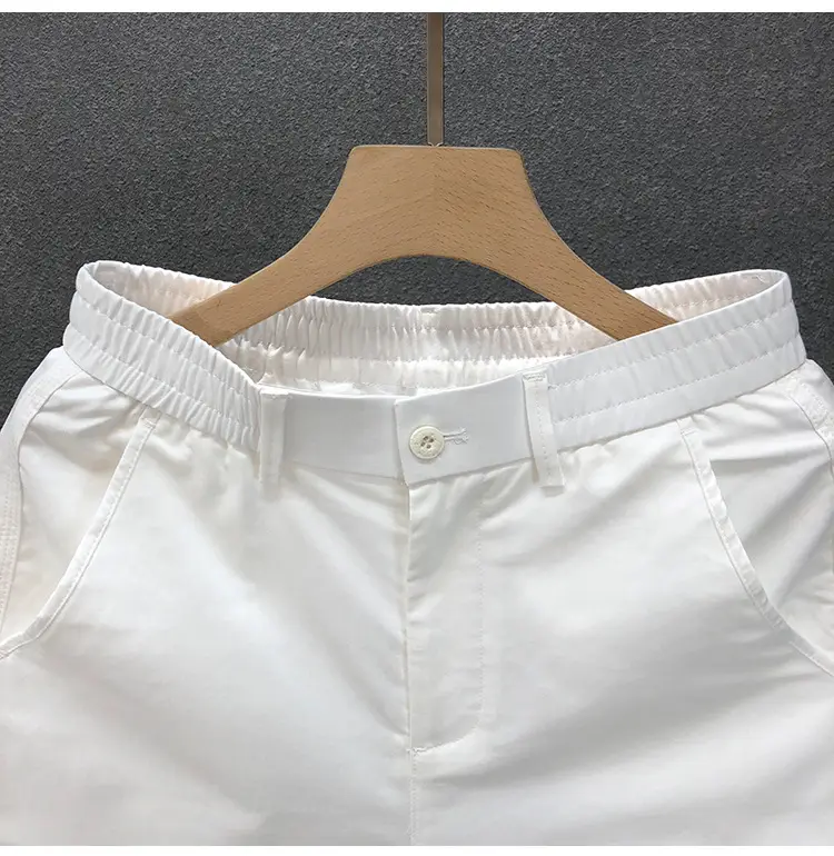 Men Summer Beige Thin Casual Shorts Five Point — feature 13