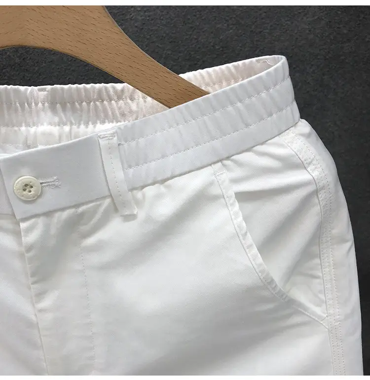 Men Summer Beige Thin Casual Shorts Five Point — feature 14
