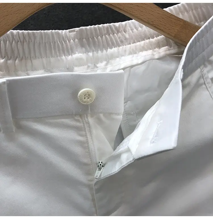 Men Summer Beige Thin Casual Shorts Five Point — feature 15
