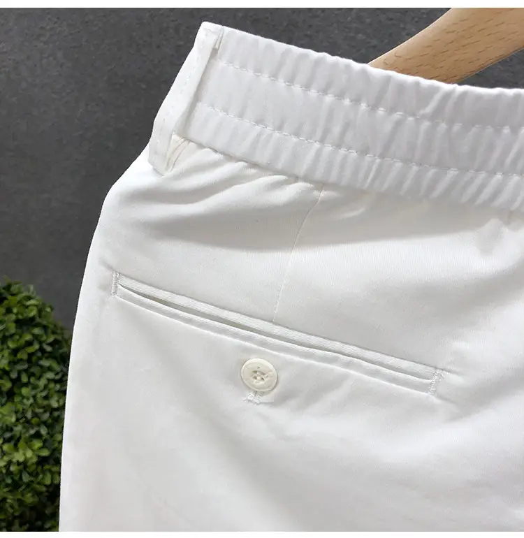 Men Summer Beige Thin Casual Shorts Five Point — feature 17