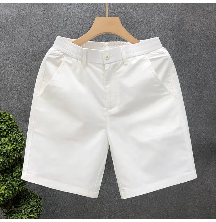 Men Summer Beige Thin Casual Shorts Five Point — feature 7