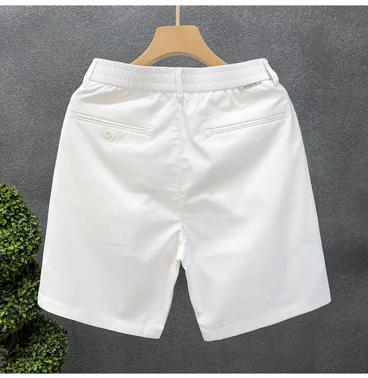 Men Summer Beige Thin Casual Shorts Five Point — feature 8