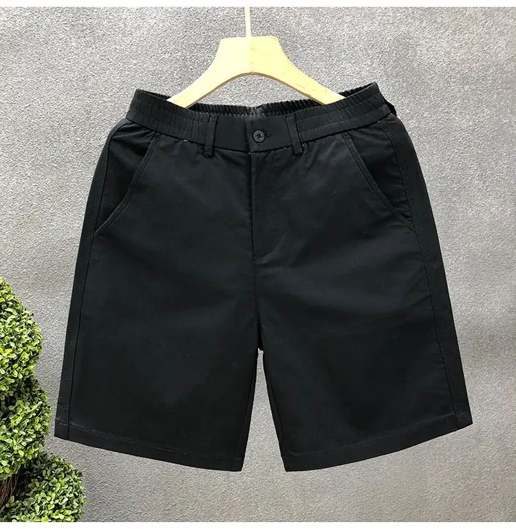 Men Summer Beige Thin Casual Shorts Five Point — feature 9