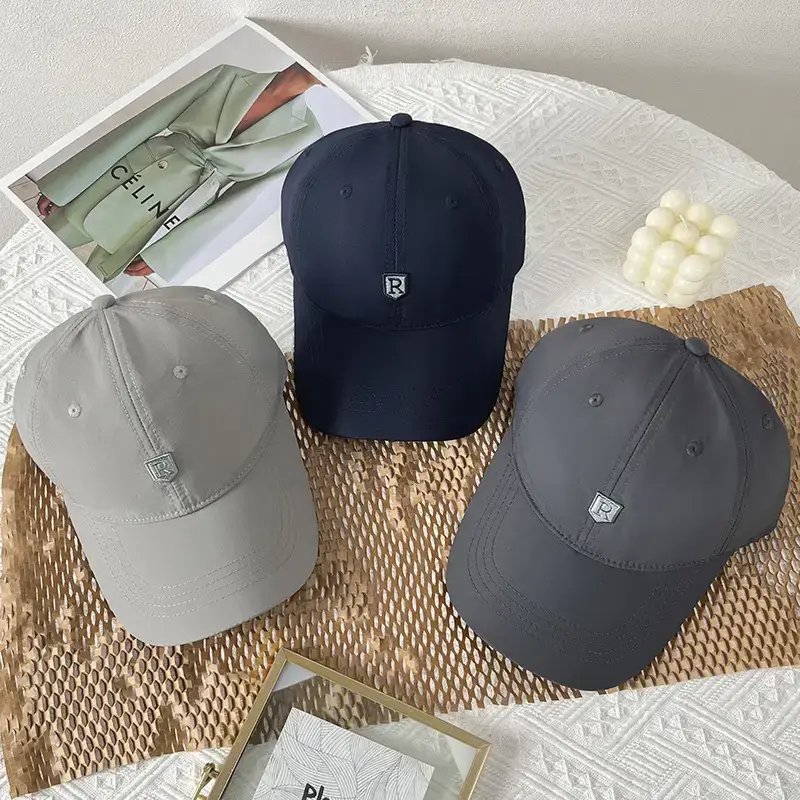 Men's Navy Blue Big Head Baseball Cap with Logo - Image 8