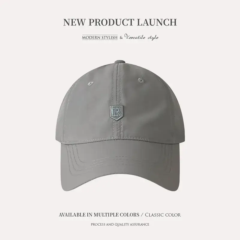 Men's Navy Blue Big Head Baseball Cap with Logo - Image 3