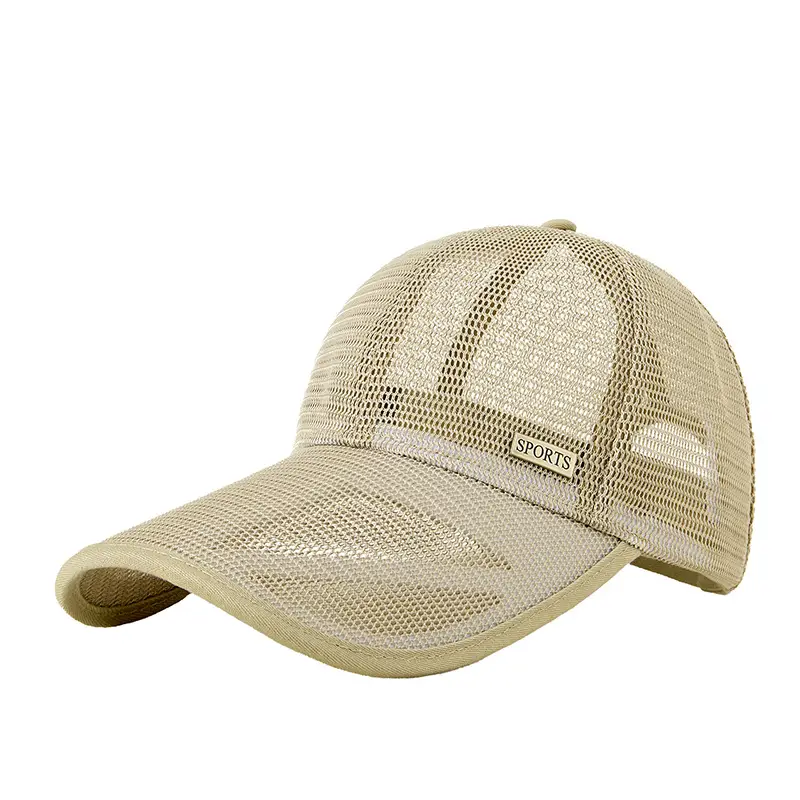 Men's Long Brim Baseball Cap Sunscreen Breathable Mesh