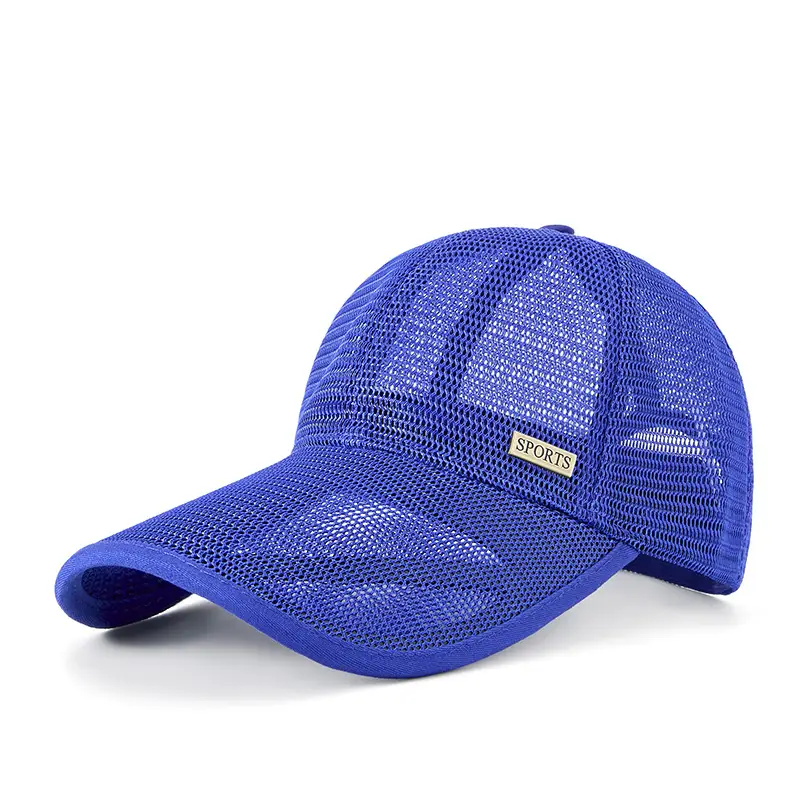 Men's Long Brim Baseball Cap Sunscreen Breathable Mesh