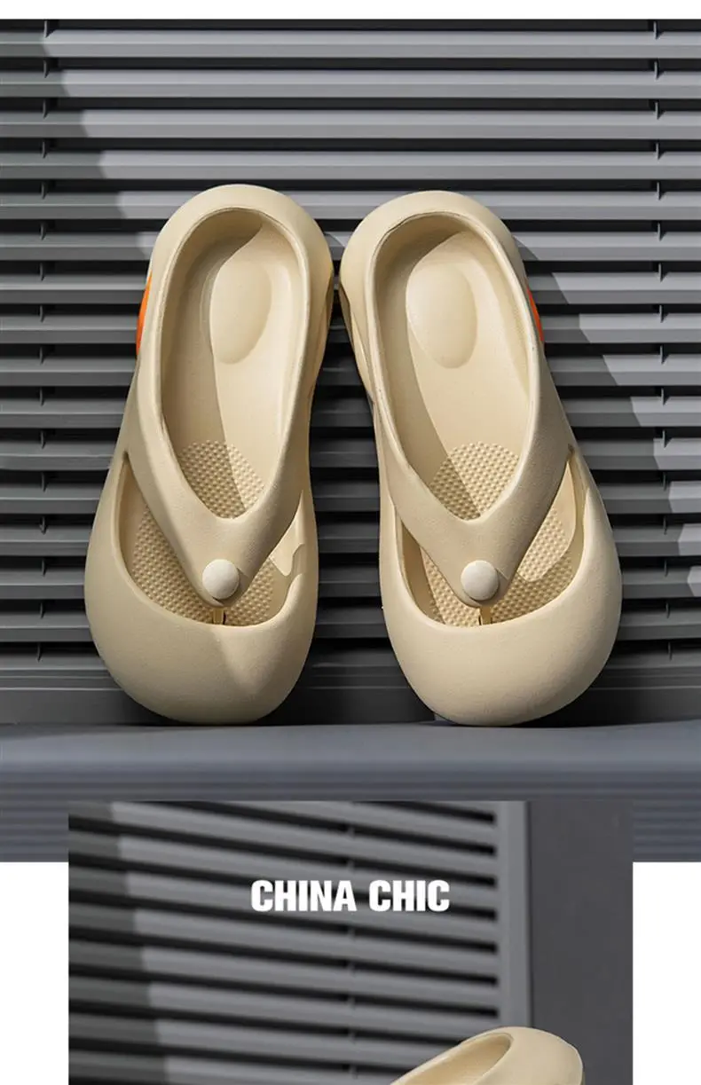 Flip-flops for Men 2024 New Summer Outer Wear Trendyy Baotou Flip-flops Men's Non-slip Soft Bottom Beach Sandals — feature 14