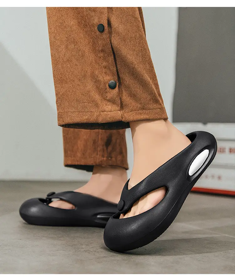 Flip-flops for Men 2024 New Summer Outer Wear Trendyy Baotou Flip-flops Men's Non-slip Soft Bottom Beach Sandals — feature 23