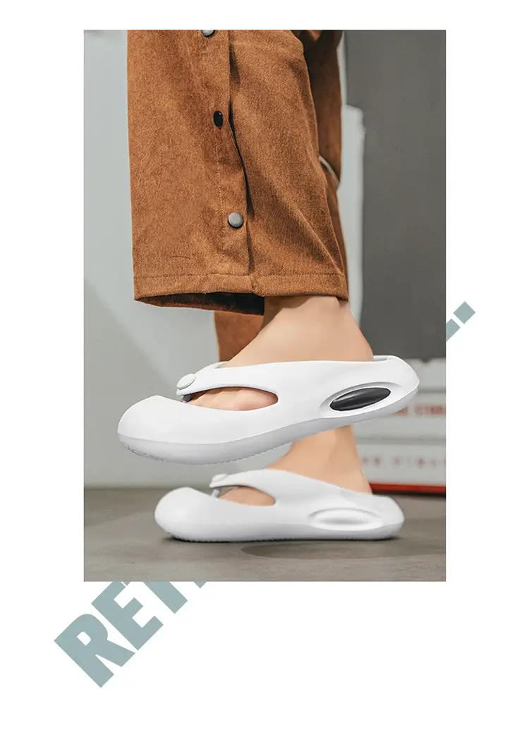 Flip-flops for Men 2024 New Summer Outer Wear Trendyy Baotou Flip-flops Men's Non-slip Soft Bottom Beach Sandals — feature 3