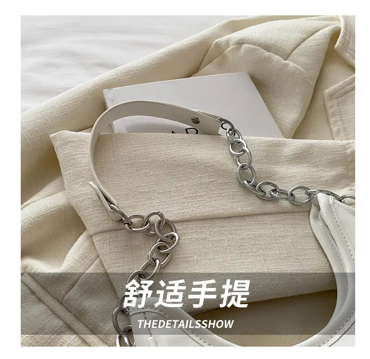 White Chain Shoulder Bag for Women Summer 2024 — feature 6