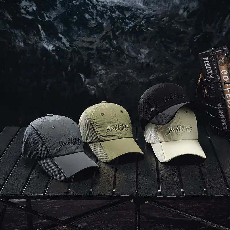 2025 Black Side Hollow Baseball Cap Water Resistant - Image 6