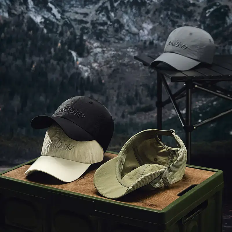 2025 Black Side Hollow Baseball Cap Water Resistant - Image 7