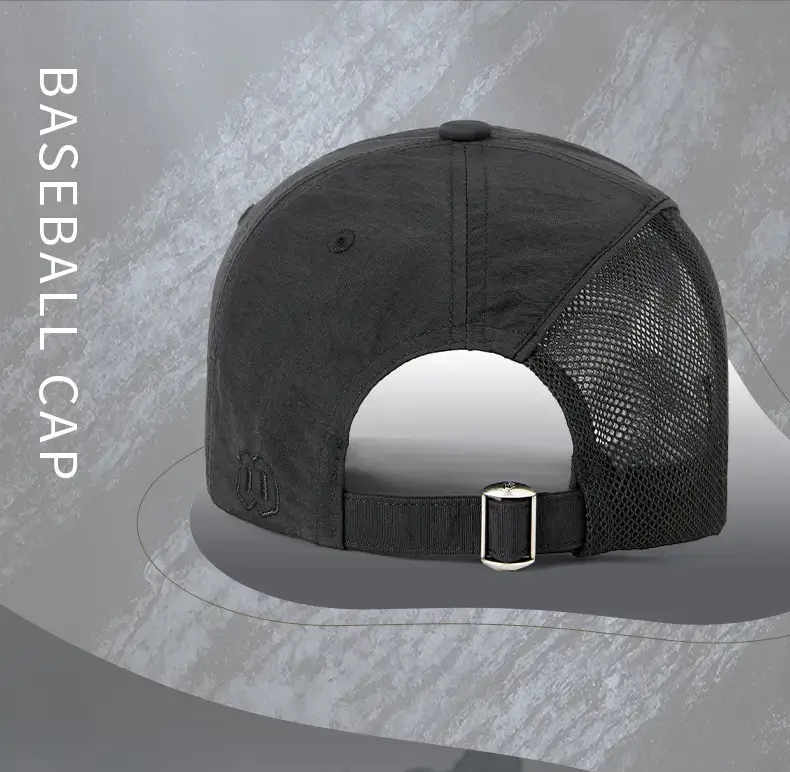 2025 Black Side Hollow Baseball Cap Water Resistant — feature 15