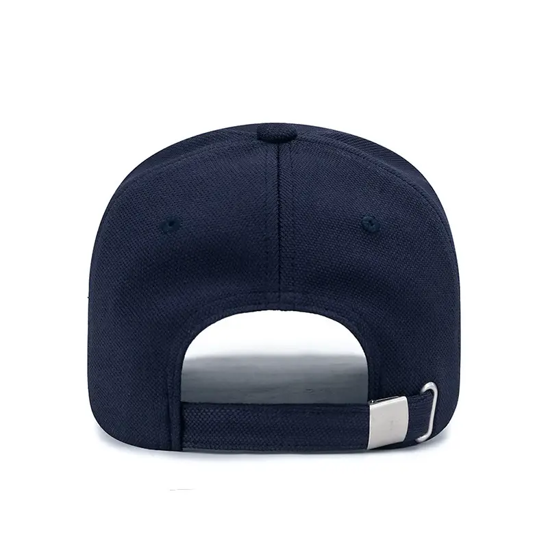 R Letter Baseball Cap Navy Gold Embroidery - Image 9