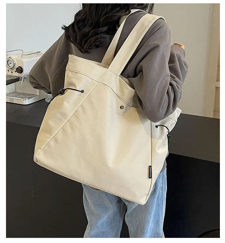 Women Casual Nylon Shoulder Bag Beige 2026 — feature 10