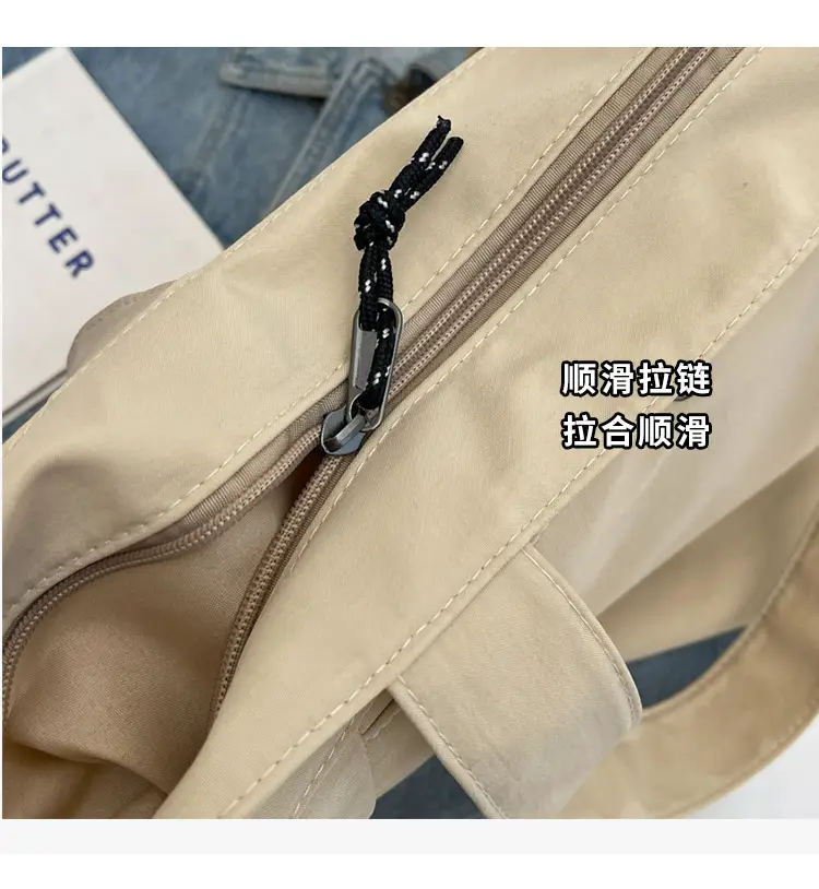 Women Casual Nylon Shoulder Bag Beige 2026 — feature 12