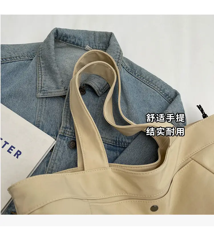 Women Casual Nylon Shoulder Bag Beige 2026 — feature 13