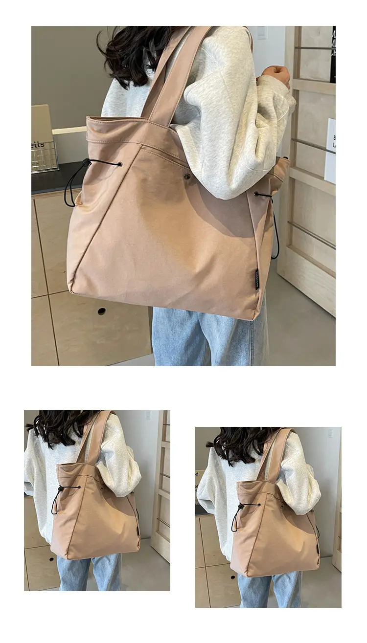 Women Casual Nylon Shoulder Bag Beige 2026 — feature 19