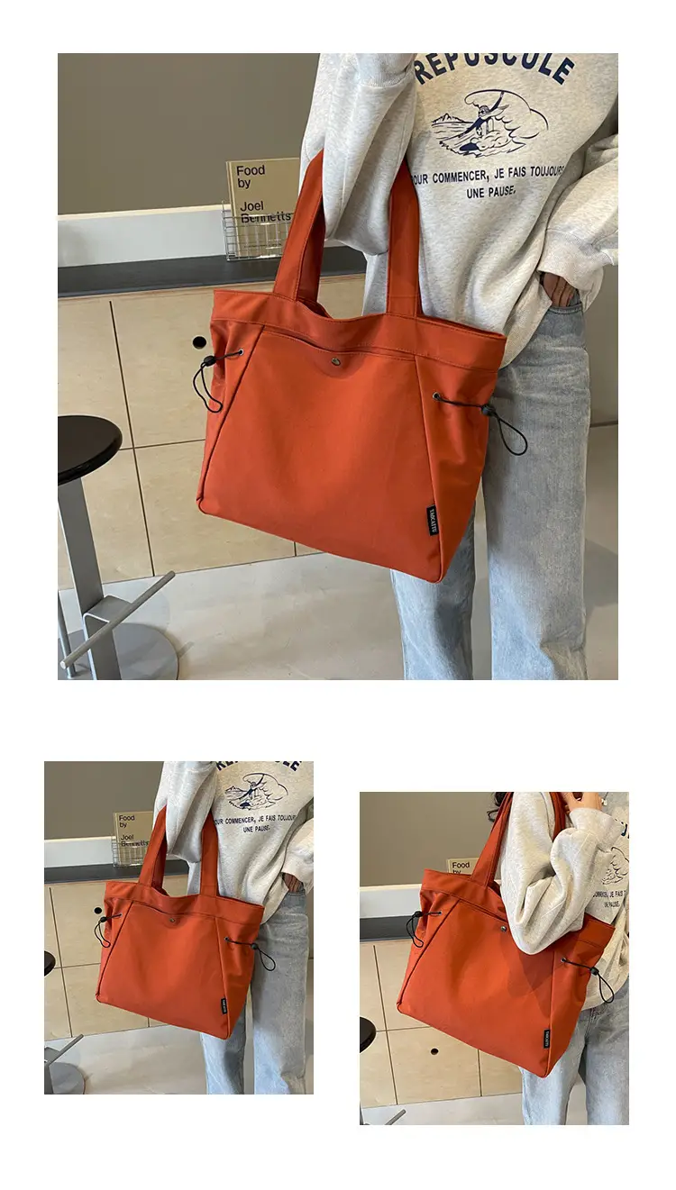 Women Casual Nylon Shoulder Bag Beige 2026 — feature 20