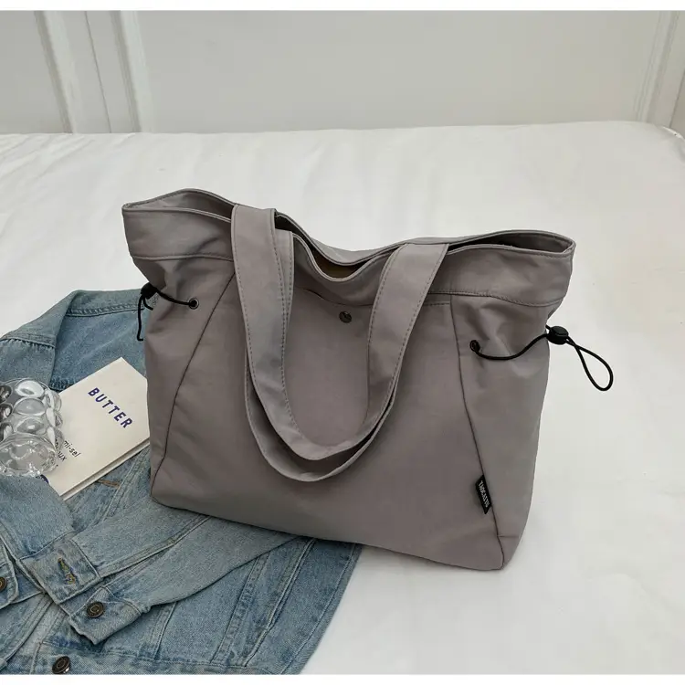 Women Casual Nylon Shoulder Bag Beige 2026 — feature 23