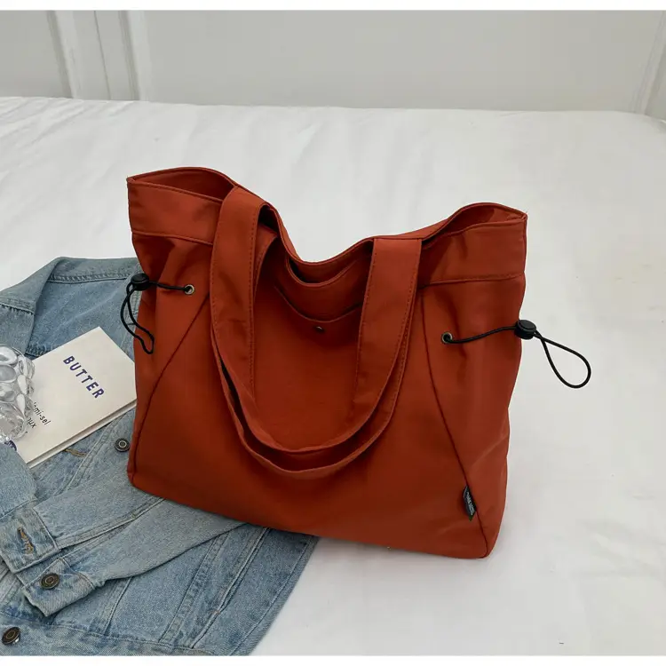 Women Casual Nylon Shoulder Bag Beige 2026 — feature 25