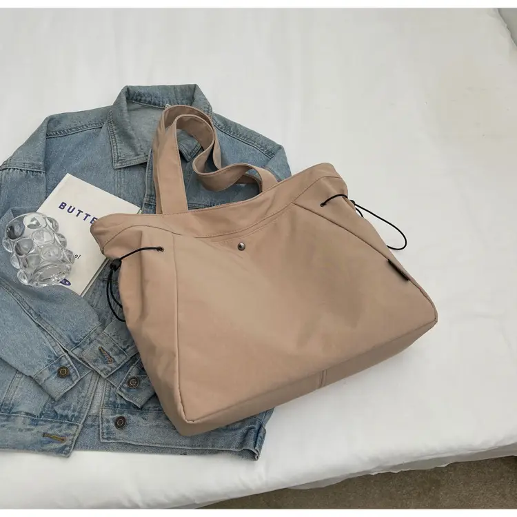 Women Casual Nylon Shoulder Bag Beige 2026 — feature 28