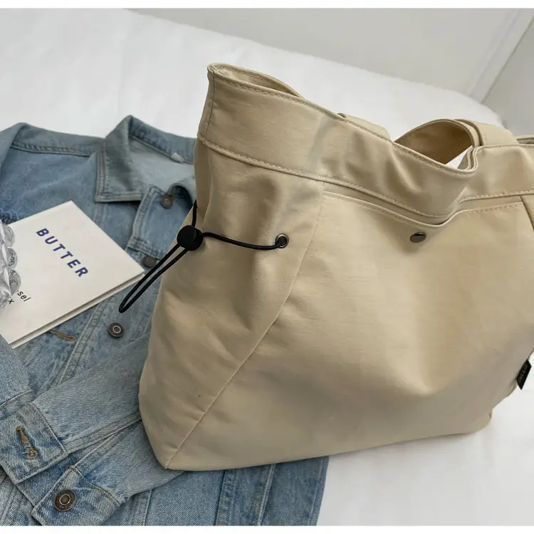 Women Casual Nylon Shoulder Bag Beige 2026 — feature 35