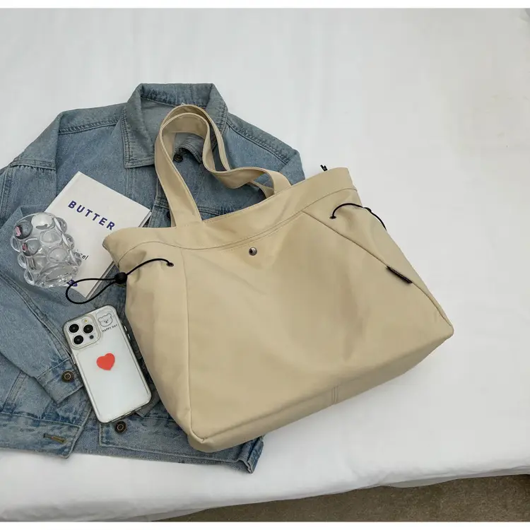 Women Casual Nylon Shoulder Bag Beige 2026 — feature 39