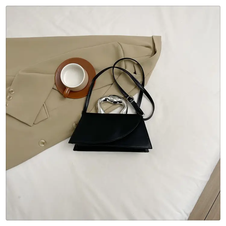 Orange Textured Metal Crossbody Bag for Women — feature 29