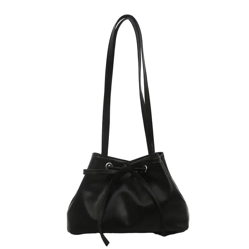 Women Drawstring Satchel Bag Cream 2024 - Image 10