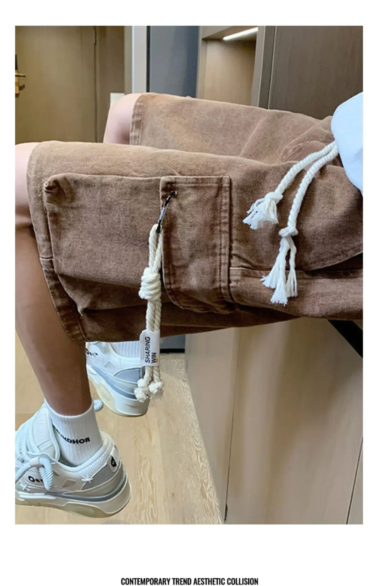 Men Oversize Denim Shorts Summer Casual American Style — feature 15