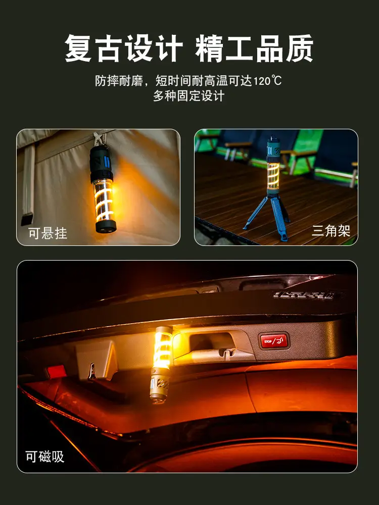 Outdoor Mosquito Lamp 3000mAh LED Camping Flashlight